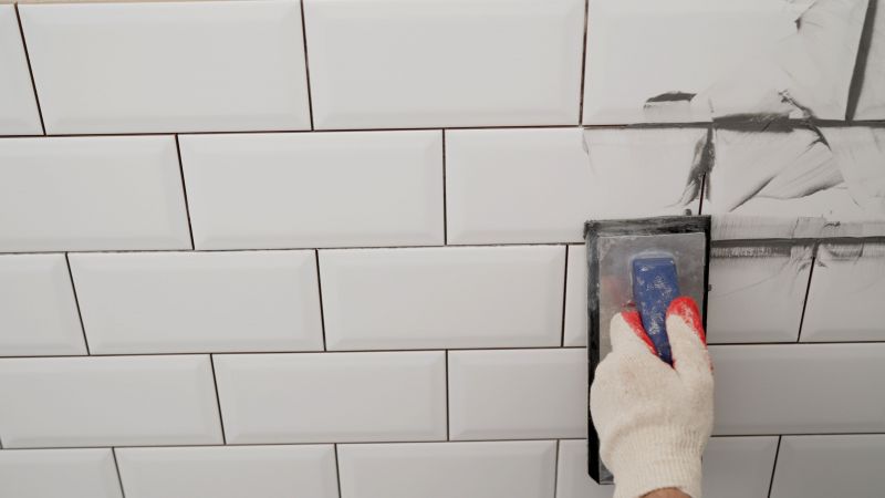 Shower Grout Installation